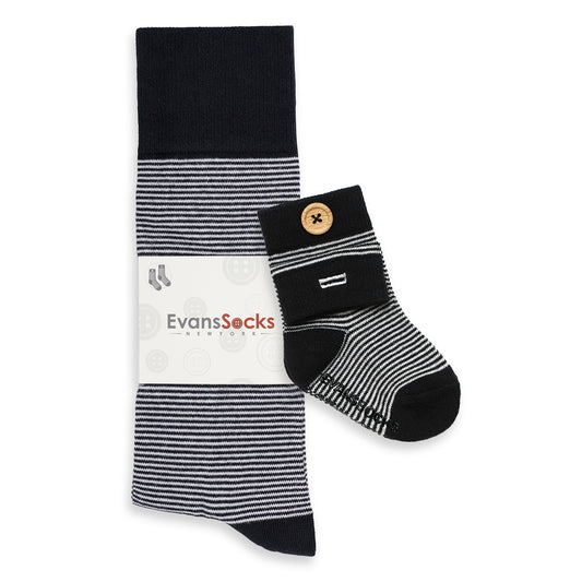 Pinstripe Dress Sock - Father & Son Pack (Baby)