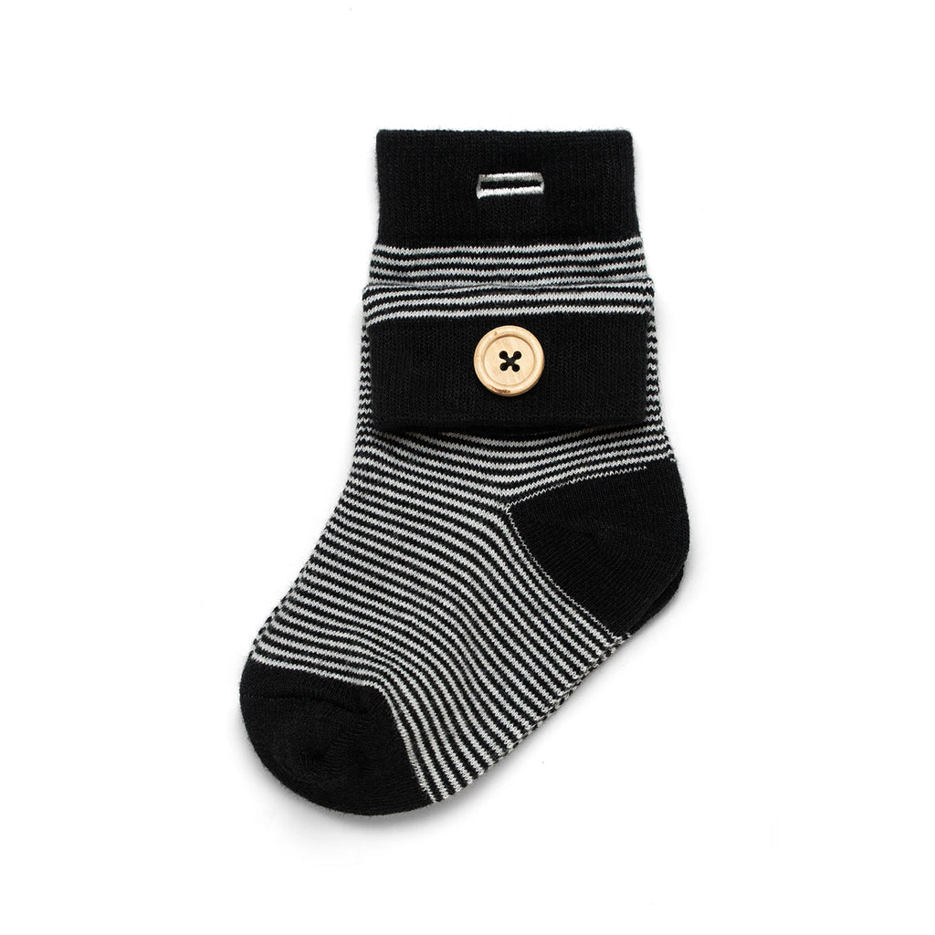 Dress Crew - Big and Little Pack (Youth) | Black & White Stripes