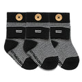 Dress Crew - Baby 3 Pack | Black and White Stripes