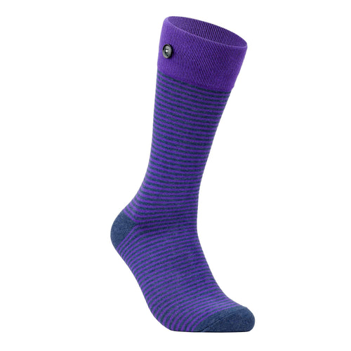 Dress Crew - 3 Pack | Violet & Black Stripes